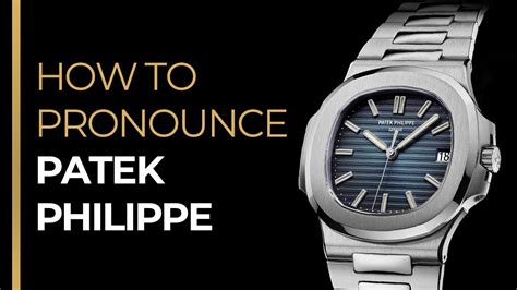 richard mille pronuncia|how to say patek philippe.